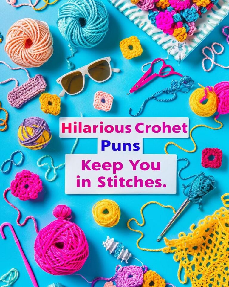 Crochet Puns Yarn Over for Laughs & Knotty Humor